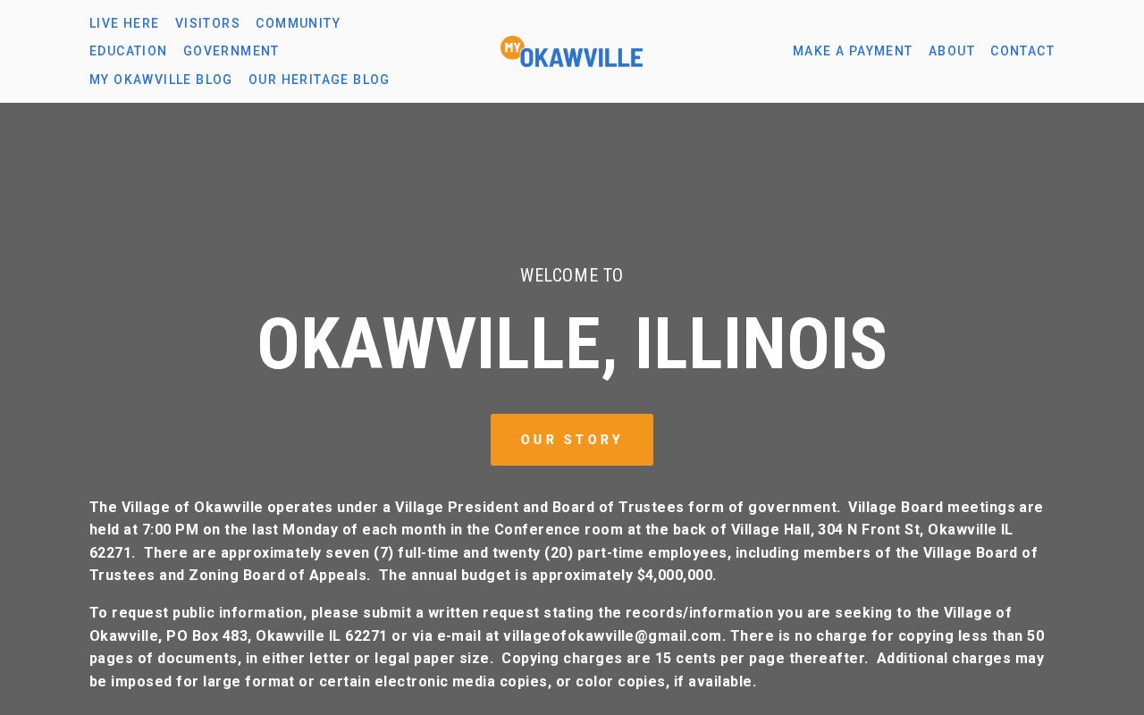 Okawville criminal records source at the official village website