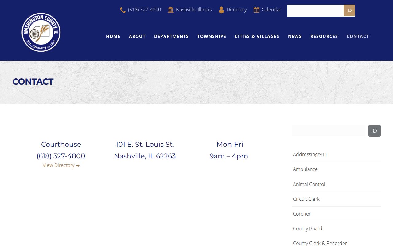 Washington County criminal records FOIA contact